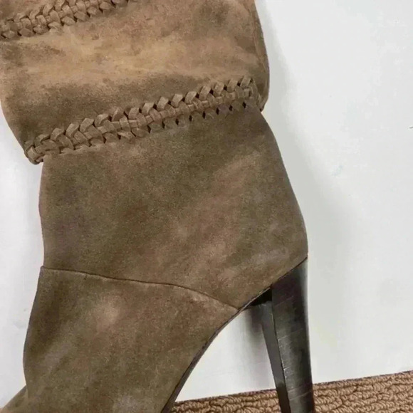 Vintage Coach Brown Suede Vintage Jae Knee High‎ Heeled Boot - Picture 5 of 11